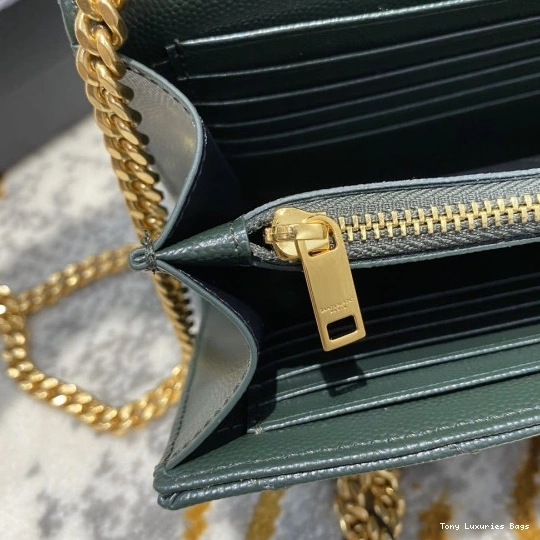 Tony Luxuries CHAIN CASSANDRE MATELASSÉ WALLET YSL 0820